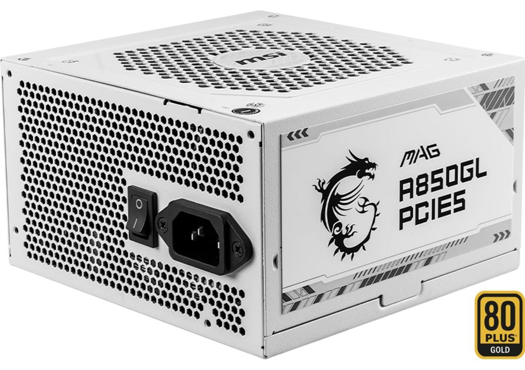 MSI MAG A850GL PCIE5 WHITE Netzteil 850 W 20+4 pin ATX ATX Produktbild 