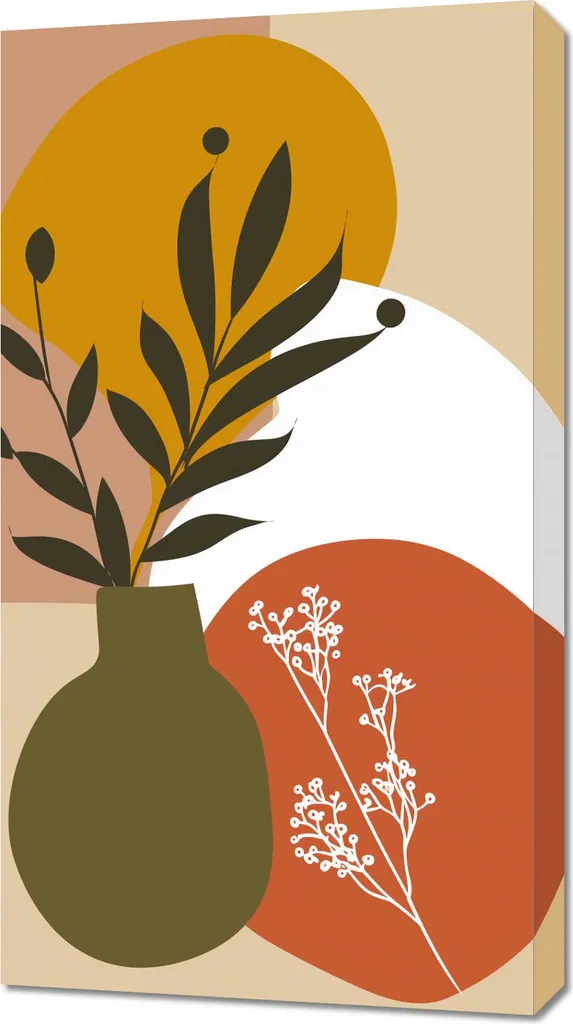 Quadro 50x90cm Fiori al Sole | Tela Canvas Arredo Casa Made in Italy