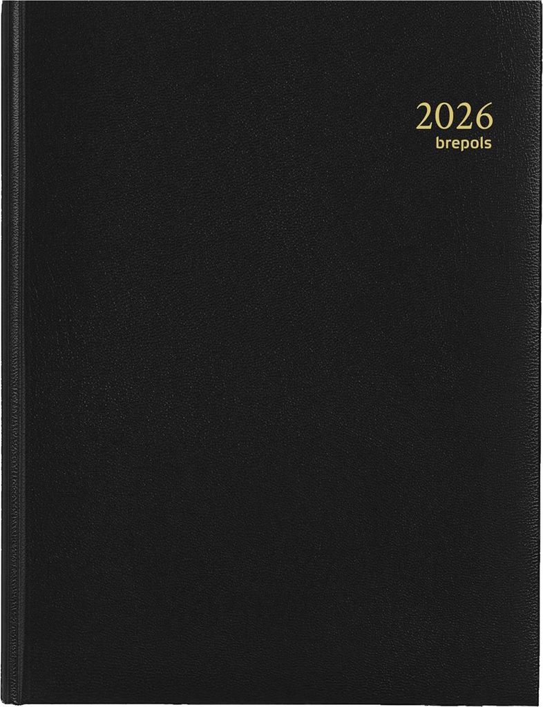 Brepols agenda timing week nl 2026 lima zwart