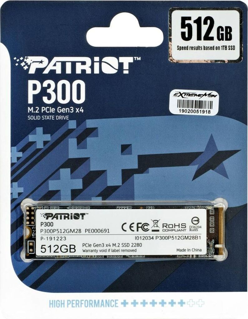 P300 512 GB (PCIe 3.0 x4, NVMe 1.3, M.2 2280) Produktbild 