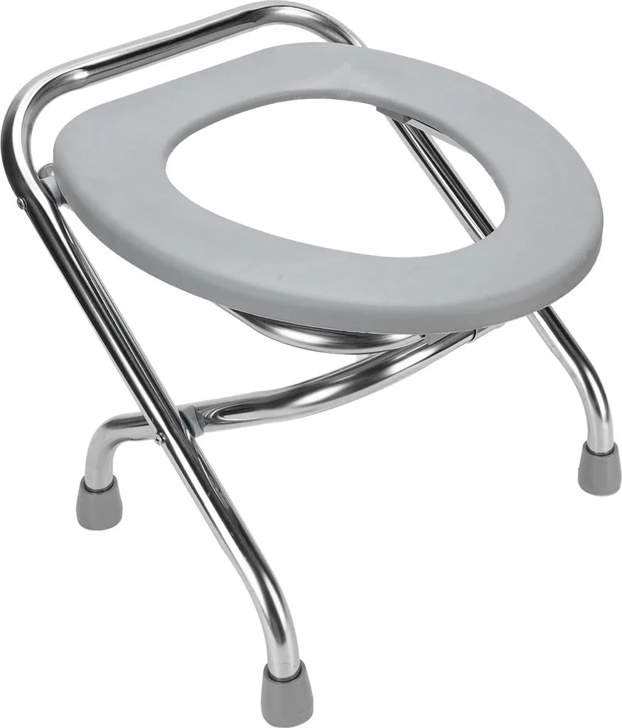 Chaise de toilettes pliable antidérapante - Solution sécurité salle bain - 2