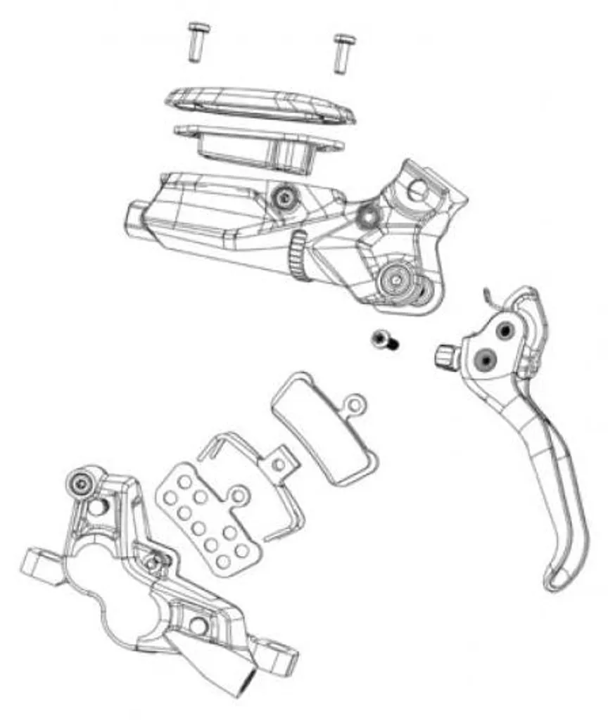 Joints et pistons 21mm pour étrier SRAM Force AXS E1 - Kit de service