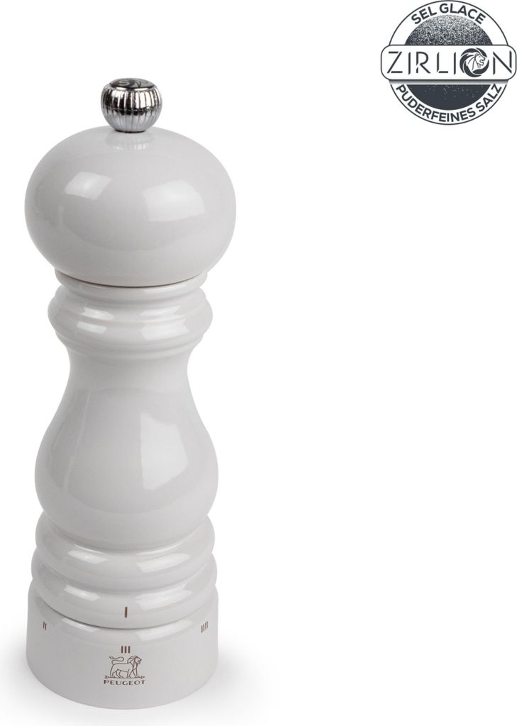 PEUGEOT Salzmühle PARIS 18cm Perlgrau Buchenholz uSelect Zirkonia-Mahlwerk