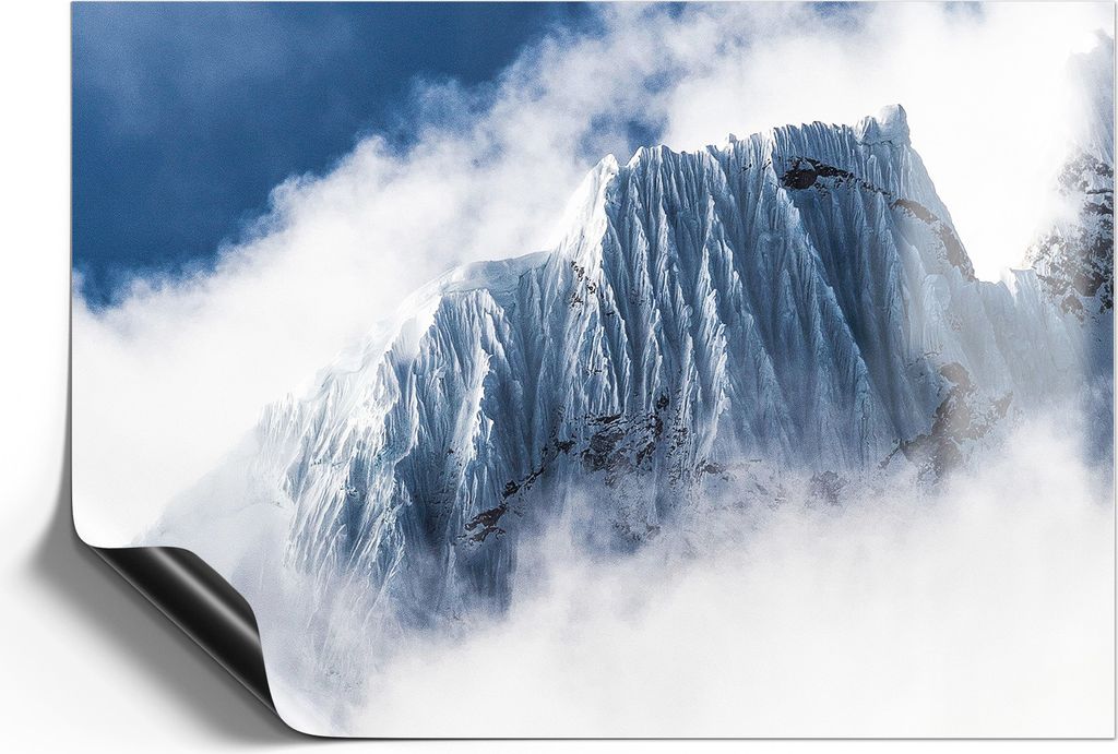 DEQORI Magnetmatte Universal 30x21 cm (A4) 'Gletscher in den Wolken' Magnetfolie Kalender Planer