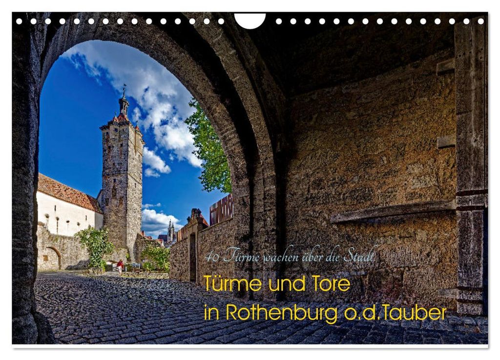 Türme und Tore (Wandkalender 2027 DIN A4 quer), CALVENDO Monatskalender