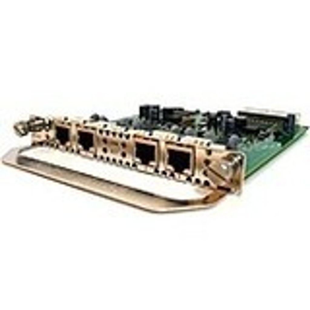 HPE MSR 4-port FXS MIM Module, HP MSR, 4 x RJ-11 FXS