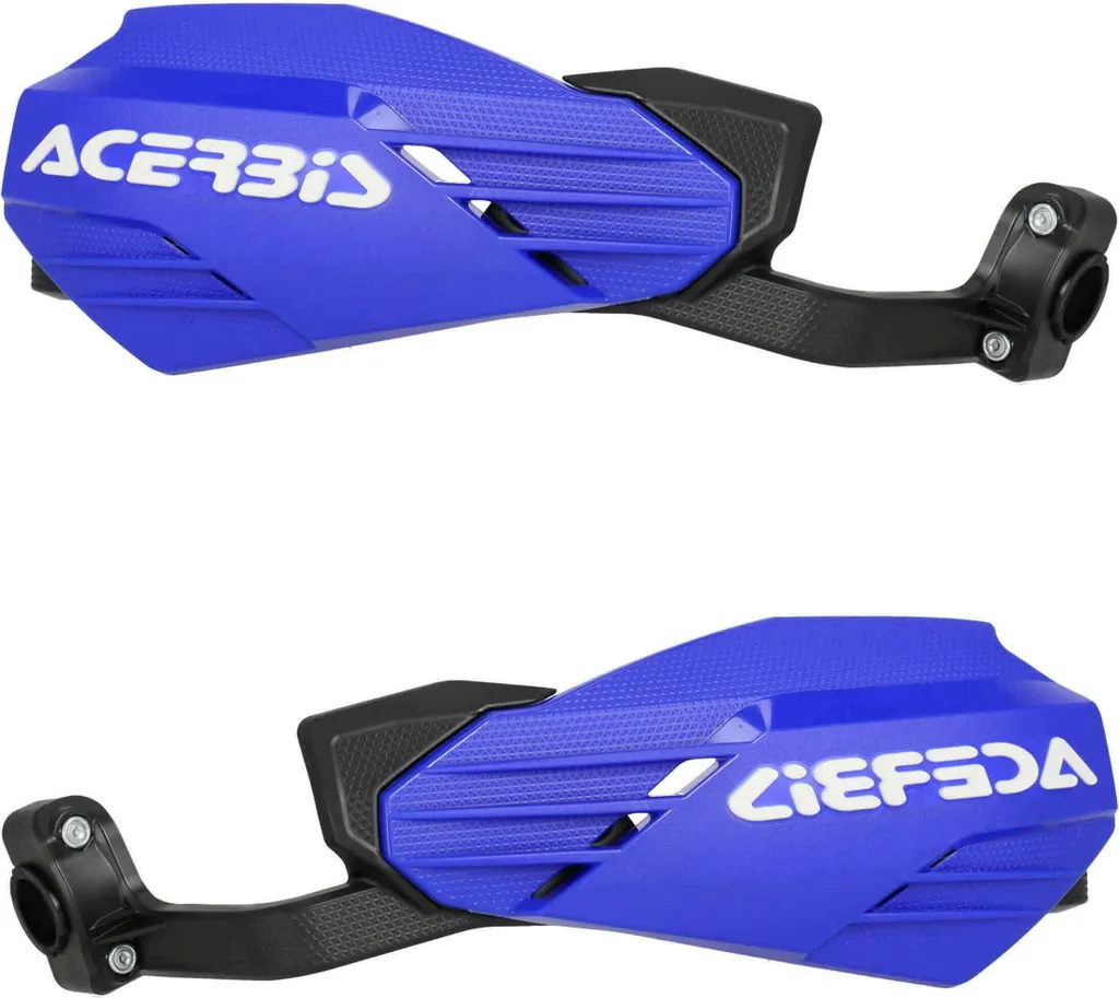 Protège-mains haute résistance ACERBIS bleu blanc système fermé MX