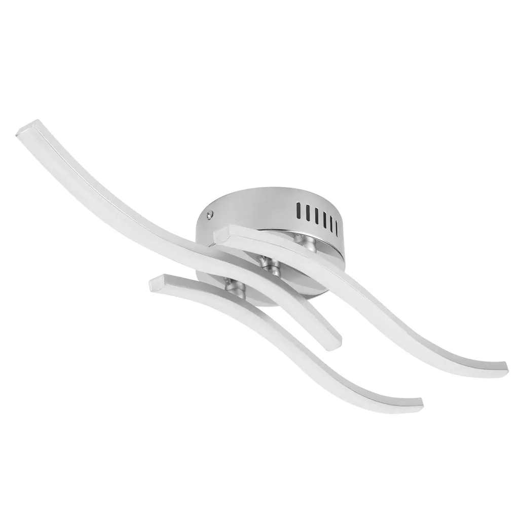 Plafonnier design ondulé à intensité réglable, éclairage LED 120cm Gold