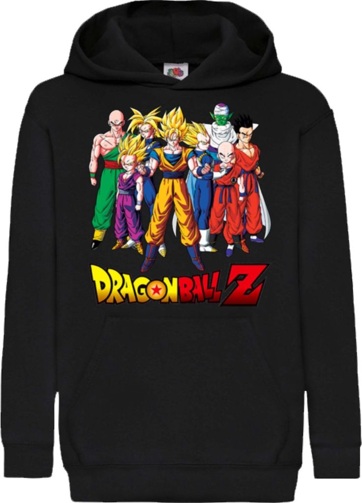 Kinder Kapuzenpullover Dragon Anime Manga Ball Z 12, 9-11 Jahr - 140 / Schwarz
