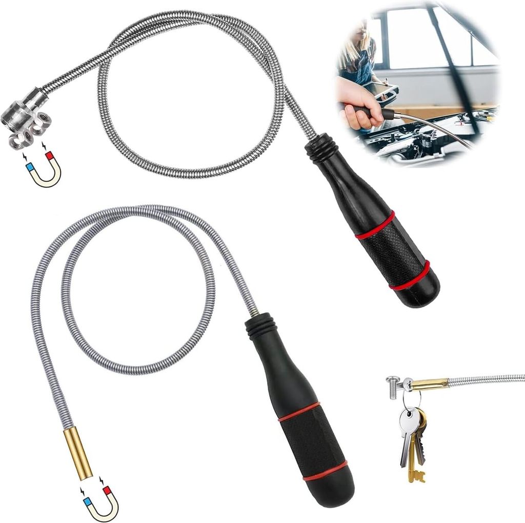 Magnetheber Magnetstabgreifer Flexibler Tragbares Biegbares Magnetgreifer Stabmagnet Magnetstab fš¹r Aufnehmen von kleinen Teilen Metallgegenst?n...