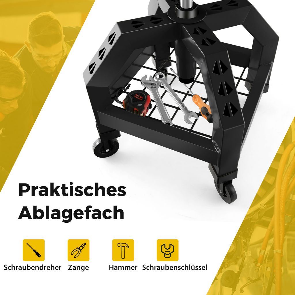 COSTWAY Werkstatthocker Höhenverstellbar, Werkstatt Produktbild 5
