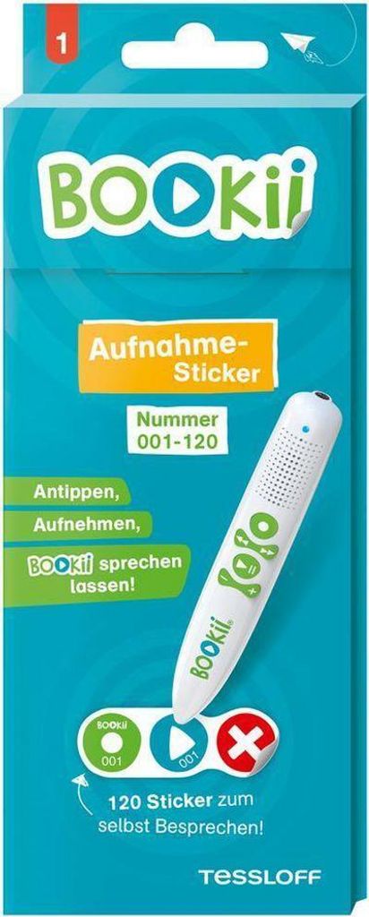 120 BOOKii® Aufnahme-Sticker neutral Paket 1, Nr. 001-120 Produktbild 
