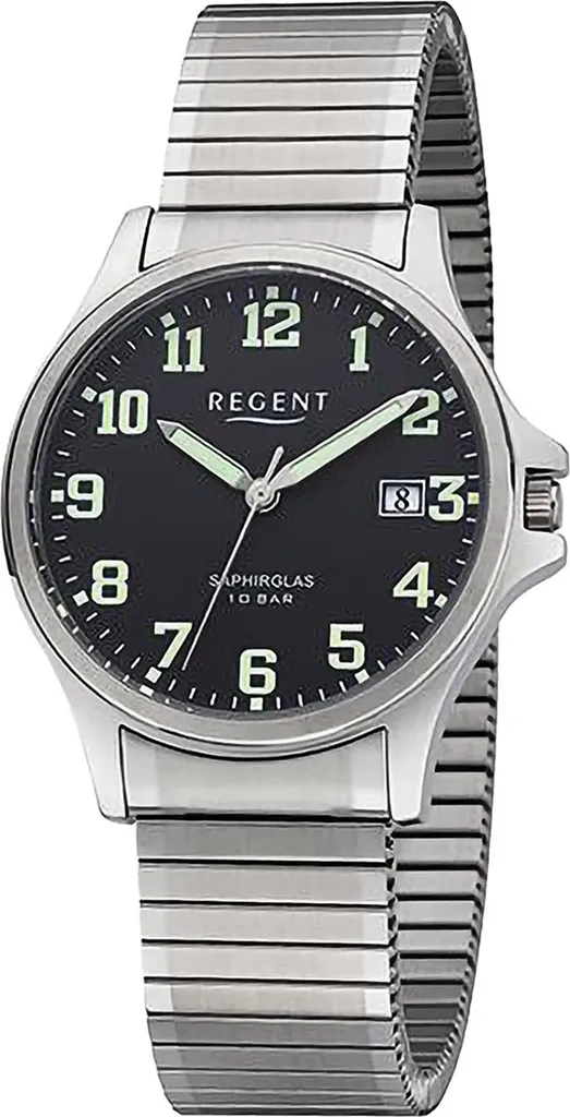 Montre Homme Regent Argentée Idéale pour le Bureau et les Sorties Chic