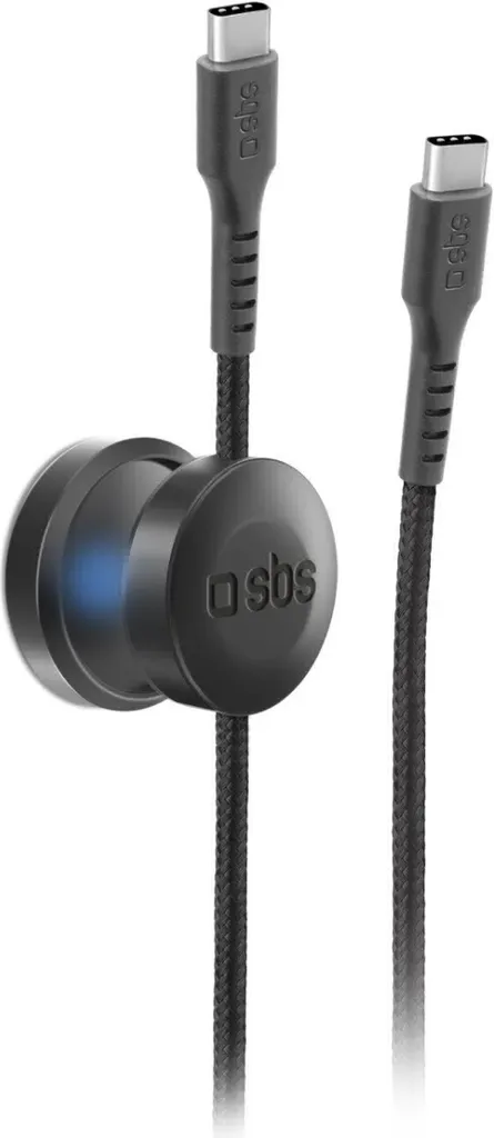 Câble USB-C SBS TEMAGCCDG de 2 mètres Noir - Recharge et Synchronisation
