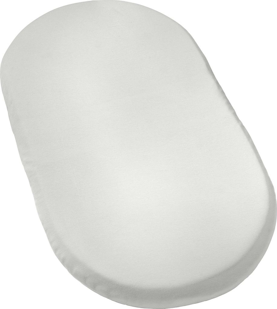 REDBEST Baby-Spannbettlaken San Francisco" weiß 40x70 cm oval"