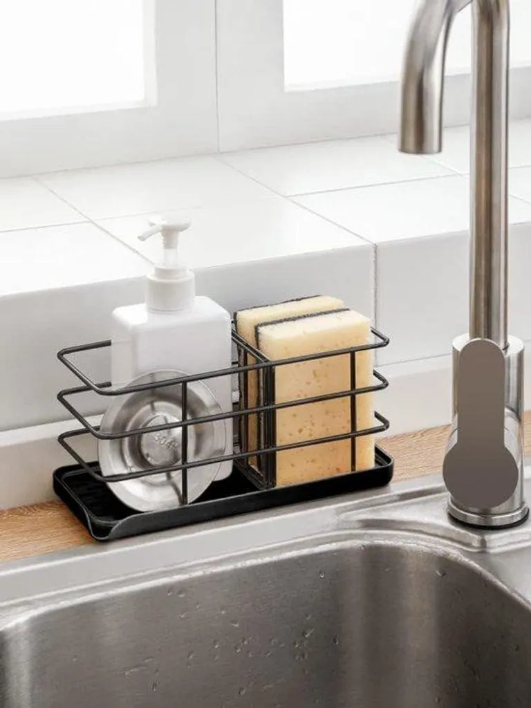Rangement évier pour liquide vaisselle et éponges - Solution gain de place