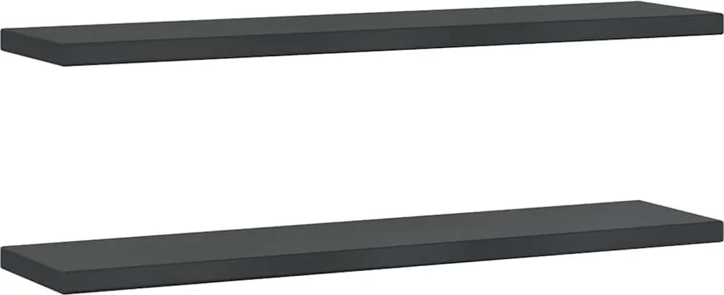 Mensole vidaXL Nero Inox 100cm | Arreda con Stile Industriale 2pz