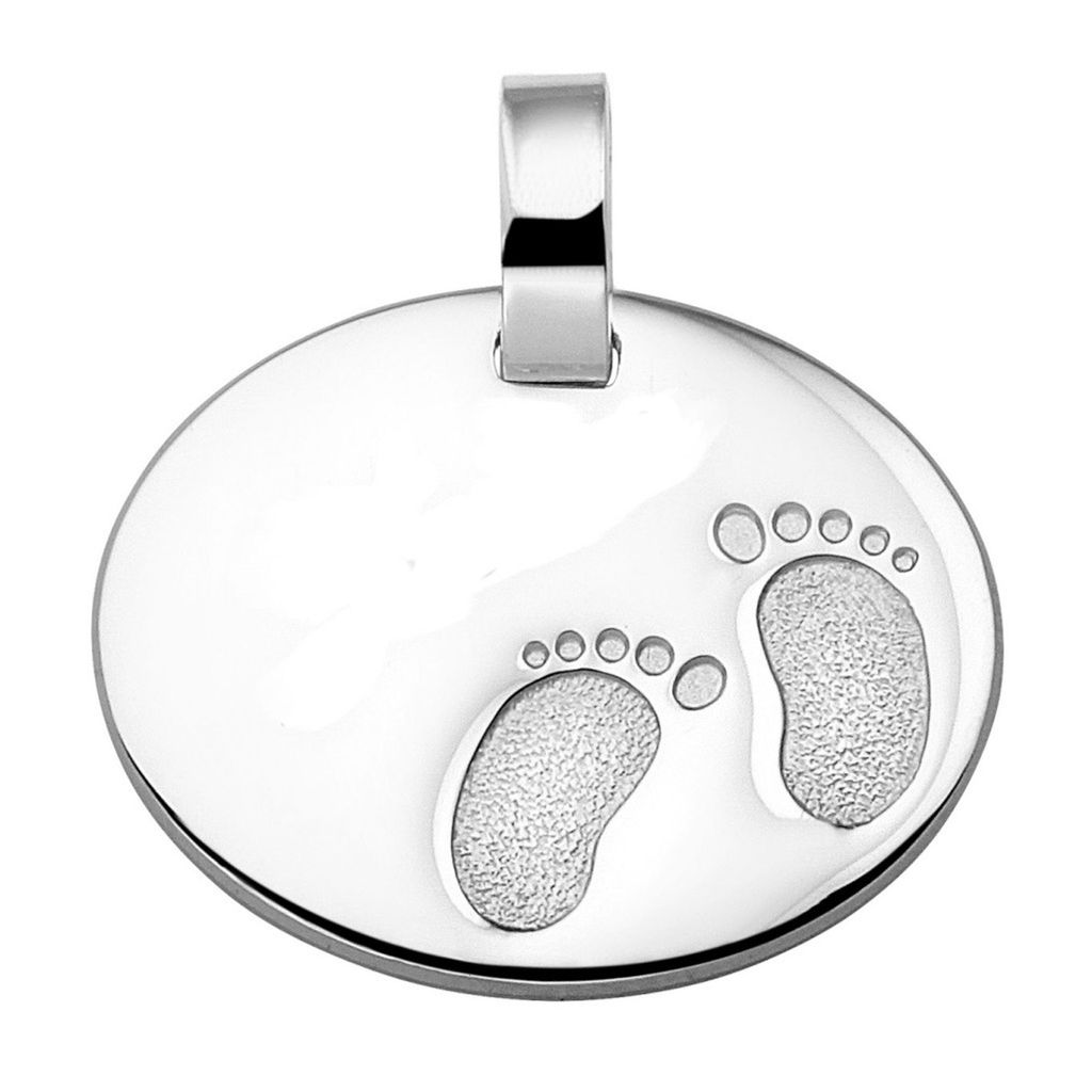 Basic Silber 82041 Damen Anhänger Babyfüße Silber