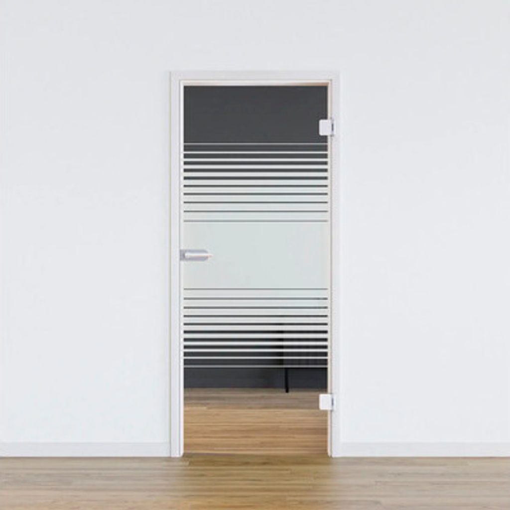 Pertura Glastür Glera Strata 709 x 2085 x 8 mm Rechts für Beschlag Studio Office