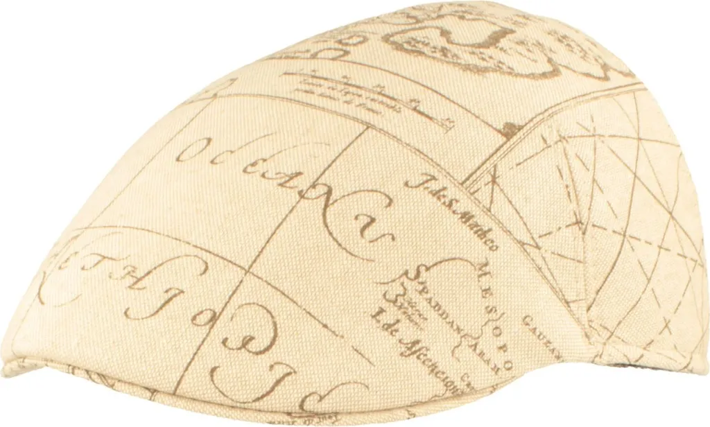 Berretto Hut-Breiter Mappa del Mondo Vintage | Pieghevole Estate