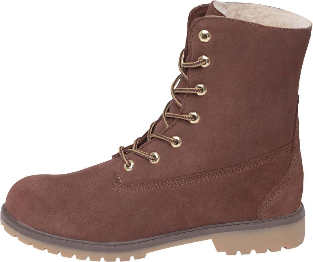 Nebulus Leder Winterstiefel OTTAWA Herren mit Wolle, warme Stiefel mit Wolle , Lederstiefel , Q1904 - Herren, dunkelbraun, 44