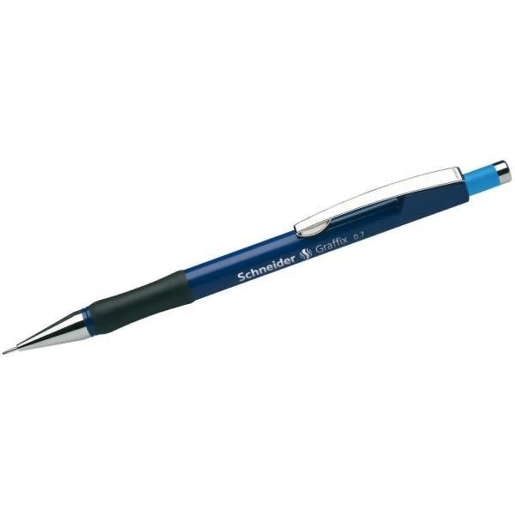 Schneider Druckbleistift Graffix blau 0,7mm Polymer-Minen, Härtegrad HB
