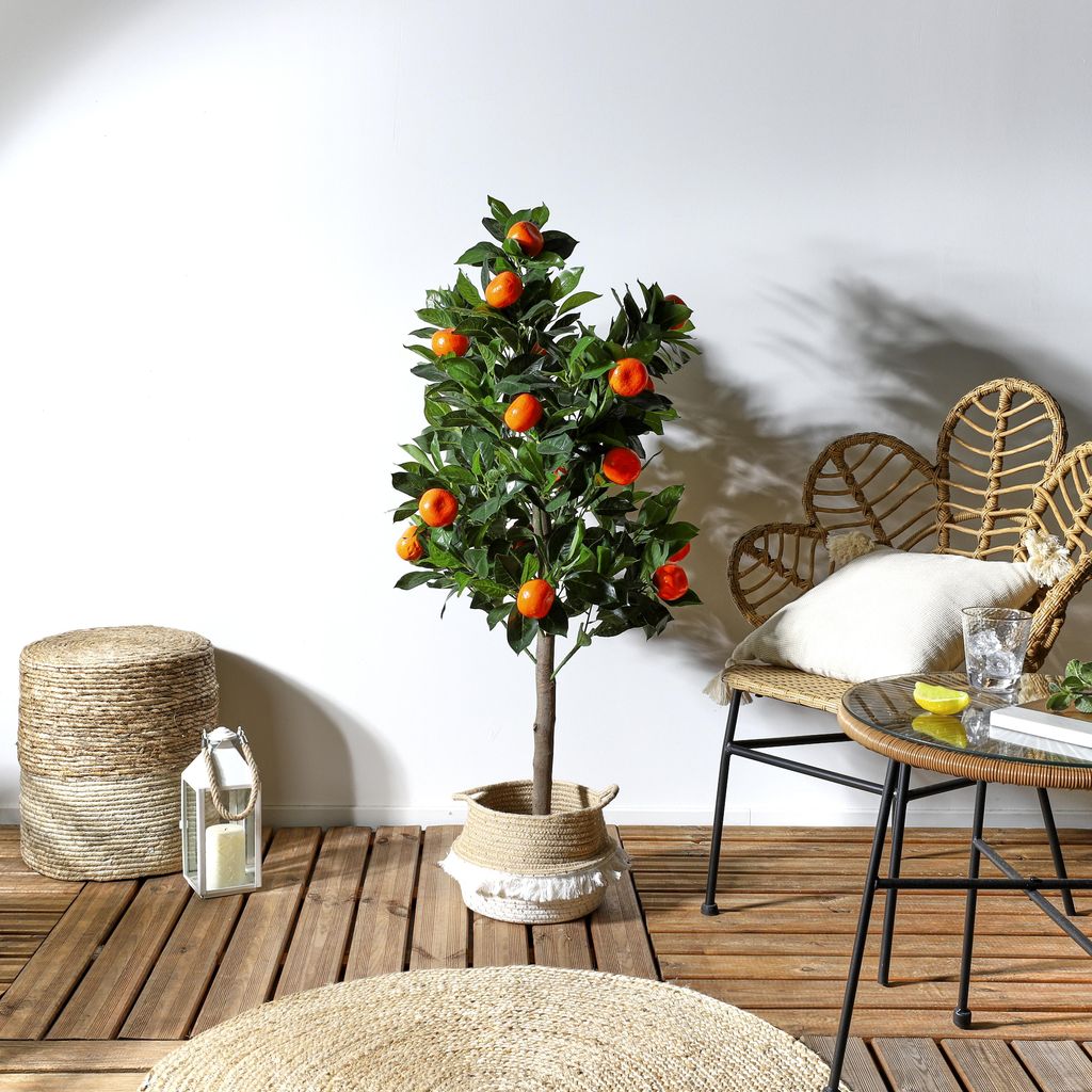Albero artificiale di arancio 120 cm Immagine del prodotto 