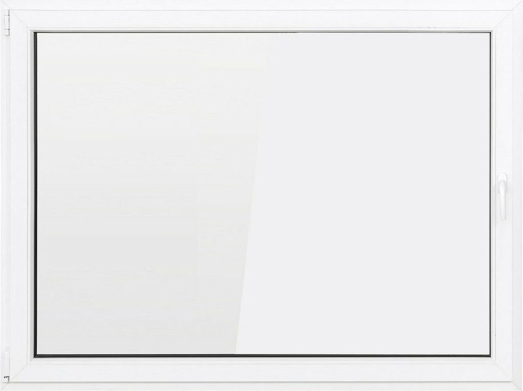 SN Deco Fenster Kellerfenster 1 Flügel 800x600 DIN links Dreh-Kipp 2-fach Verglasung weiß 70 mm Profil