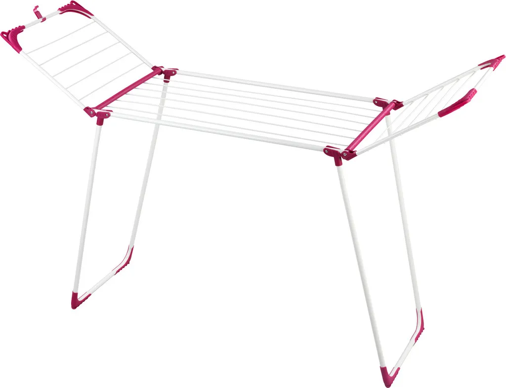Étendoir à linge sur pied pliable 13m - Séchoir à ailes pour balcon