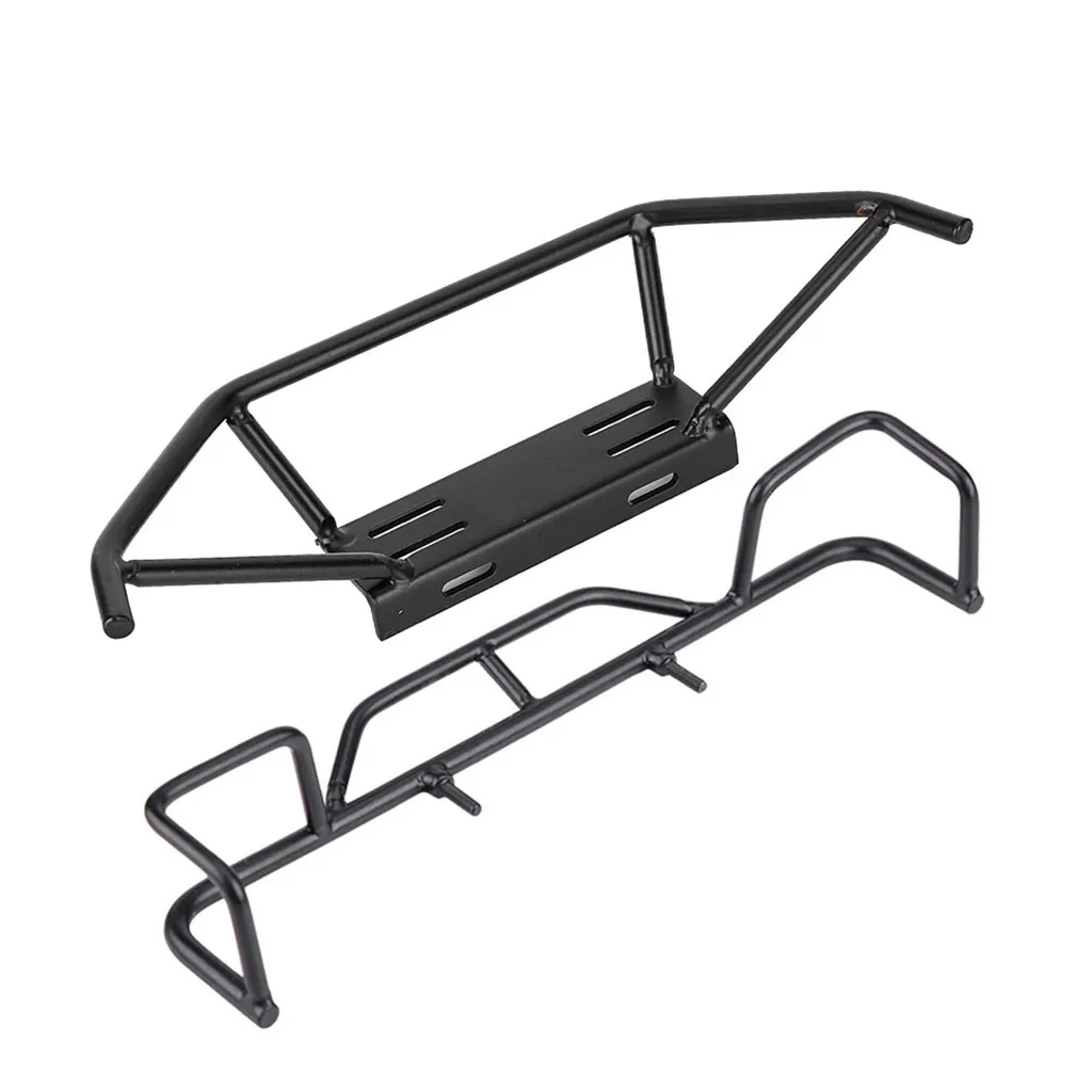 Pare-chocs RC Tout-Terrain avec Support LED - Métal Robuste pour 1/10