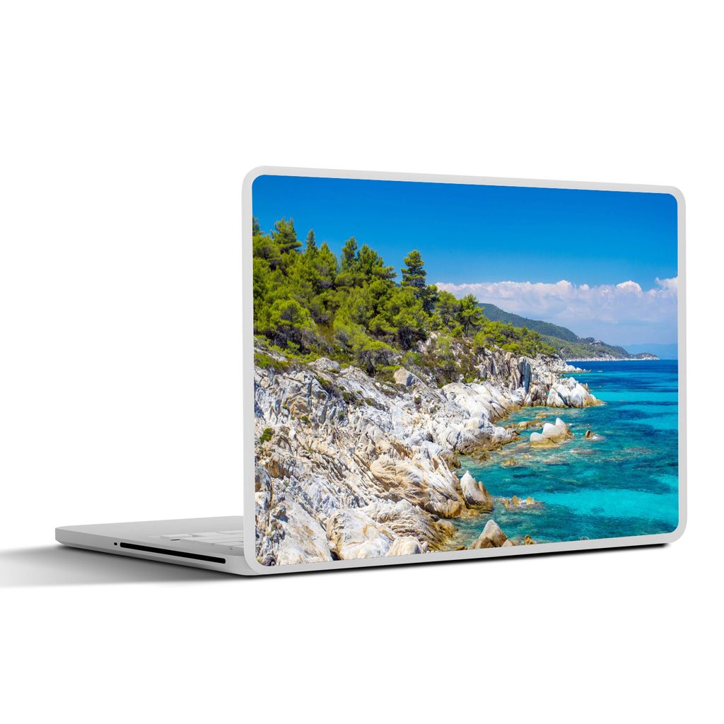 MuchoWow Laptop Aufkleber Sticker Cover Meer - Sommer - Tropisch 31x22.5 cm - Laptop-Deko