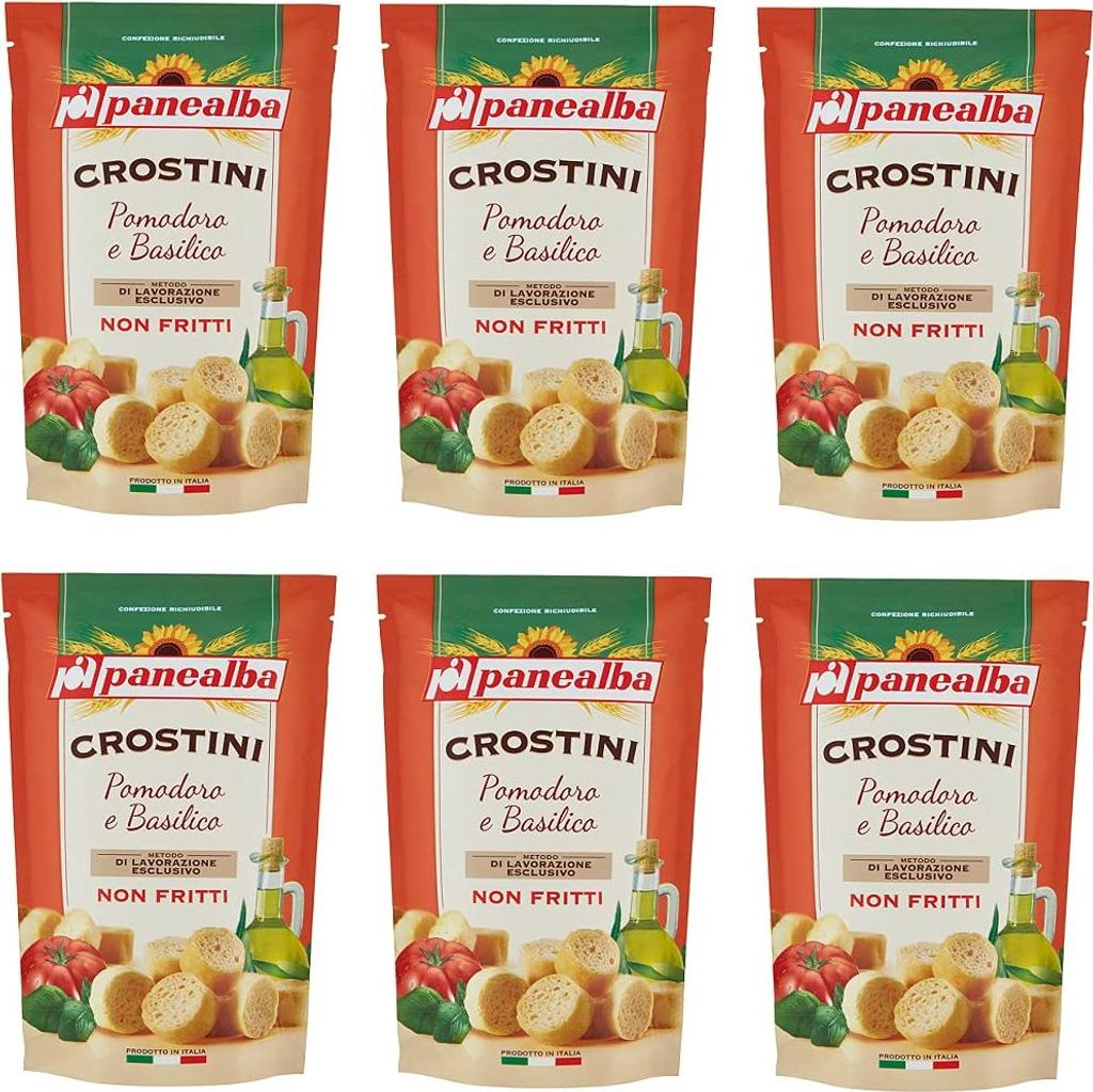 6x Panealba Crostini Pomodoro e Basilico Croutons mit Produktbild 