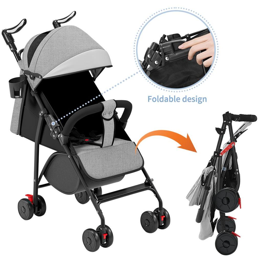 Kinderwagen Buggy Kinderbuggy klappbar Sportwagen Faltbar Produktbild 