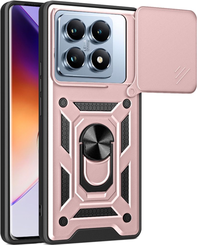 Techsuit Camshield Back Cover Hülle für Xiaomi 14T Pro - Roségold