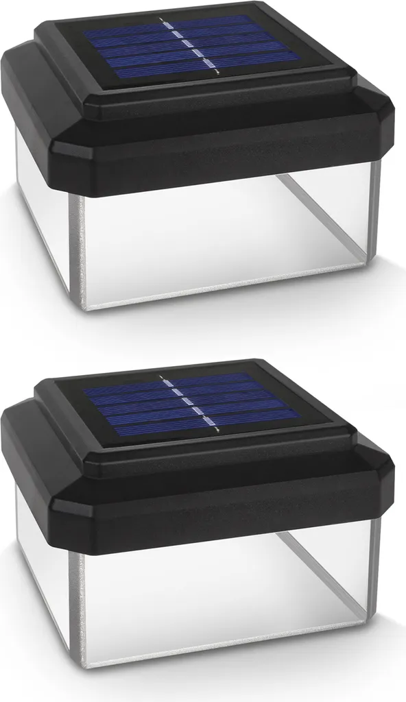 2x GreenBlue GB128 Luci Solari LED 100x100mm per Pali Recinzione