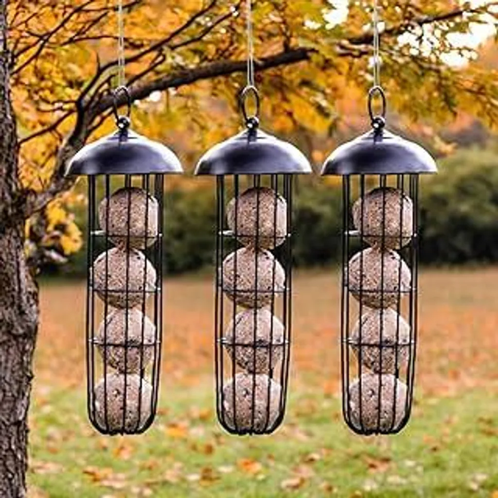Set 3 Supporti Palline Grasso XL 29cm - Design Elegante Metallo Nero