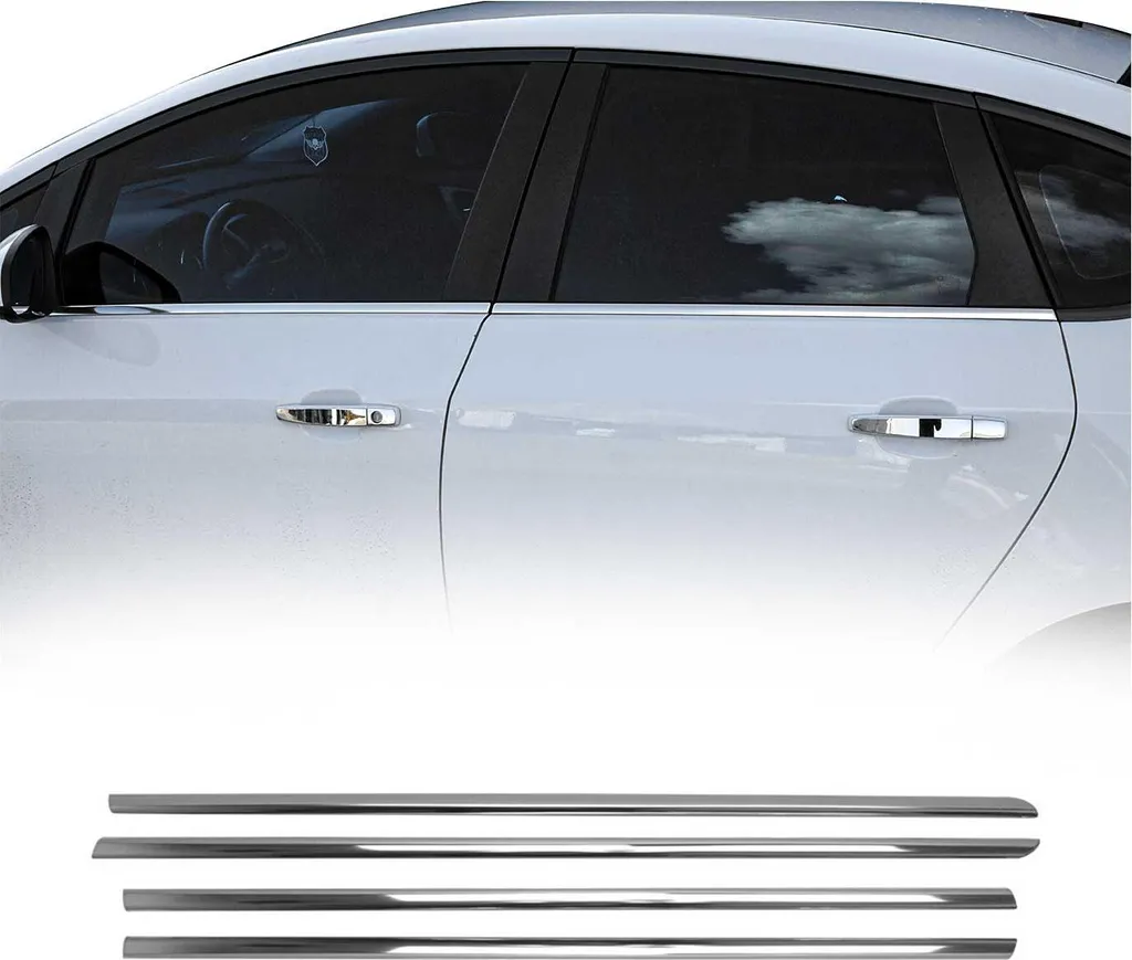 Modanature Finestre Opel Astra H 2009-2013 Acciaio Inox 4 Pezzi - Offerta