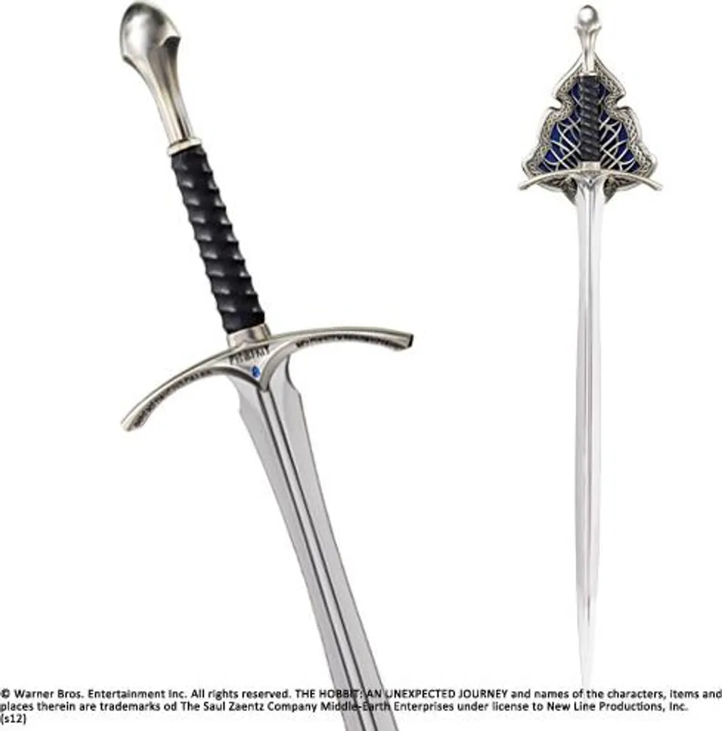 Épée Glamdring 1/1 du Hobbit : Décoration Murale et Cosplay de Luxe