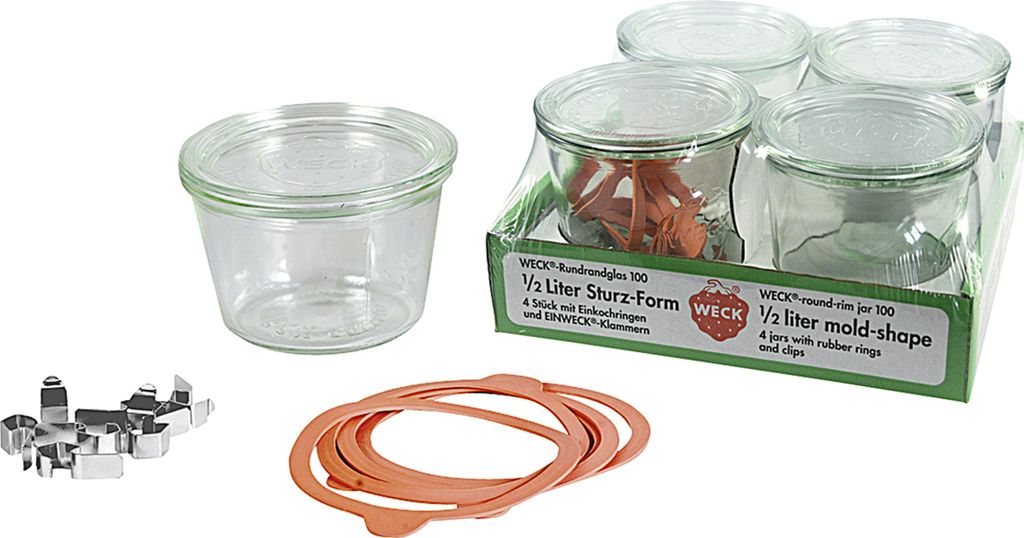 WECK Tray Sturzgläser eingeschweißt 4er Set 121002 Immagine del prodotto 