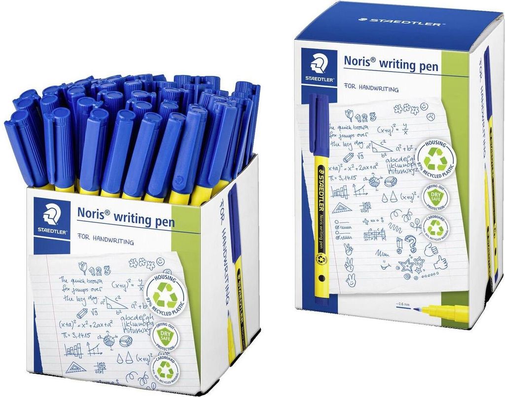 Staedtler Noris, Modrá, Pokuta, Modrá, Žlutá, Polypropylen Obrázek produktu 
