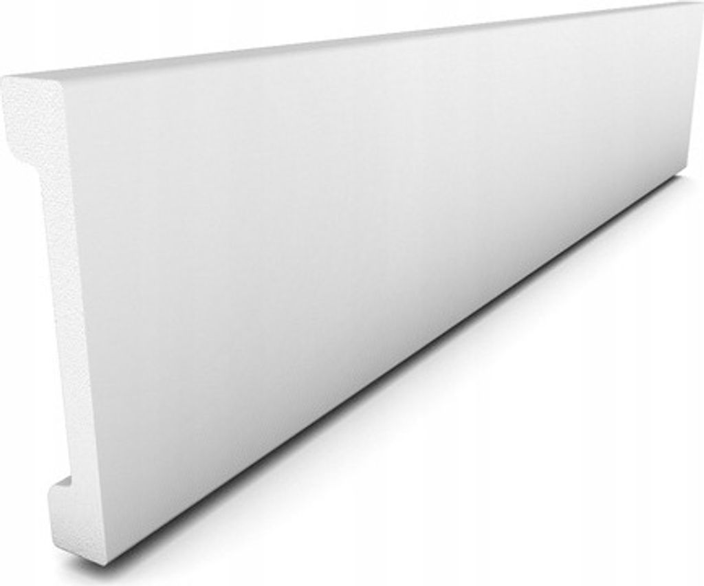 Deccart | Battiscopa DP 6 - Bianco - Polistirolo di alta Immagine del prodotto 