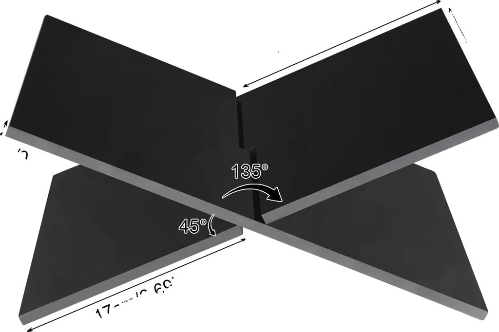 Support livre acrylique noir pour gagner de la place et ranger mieux