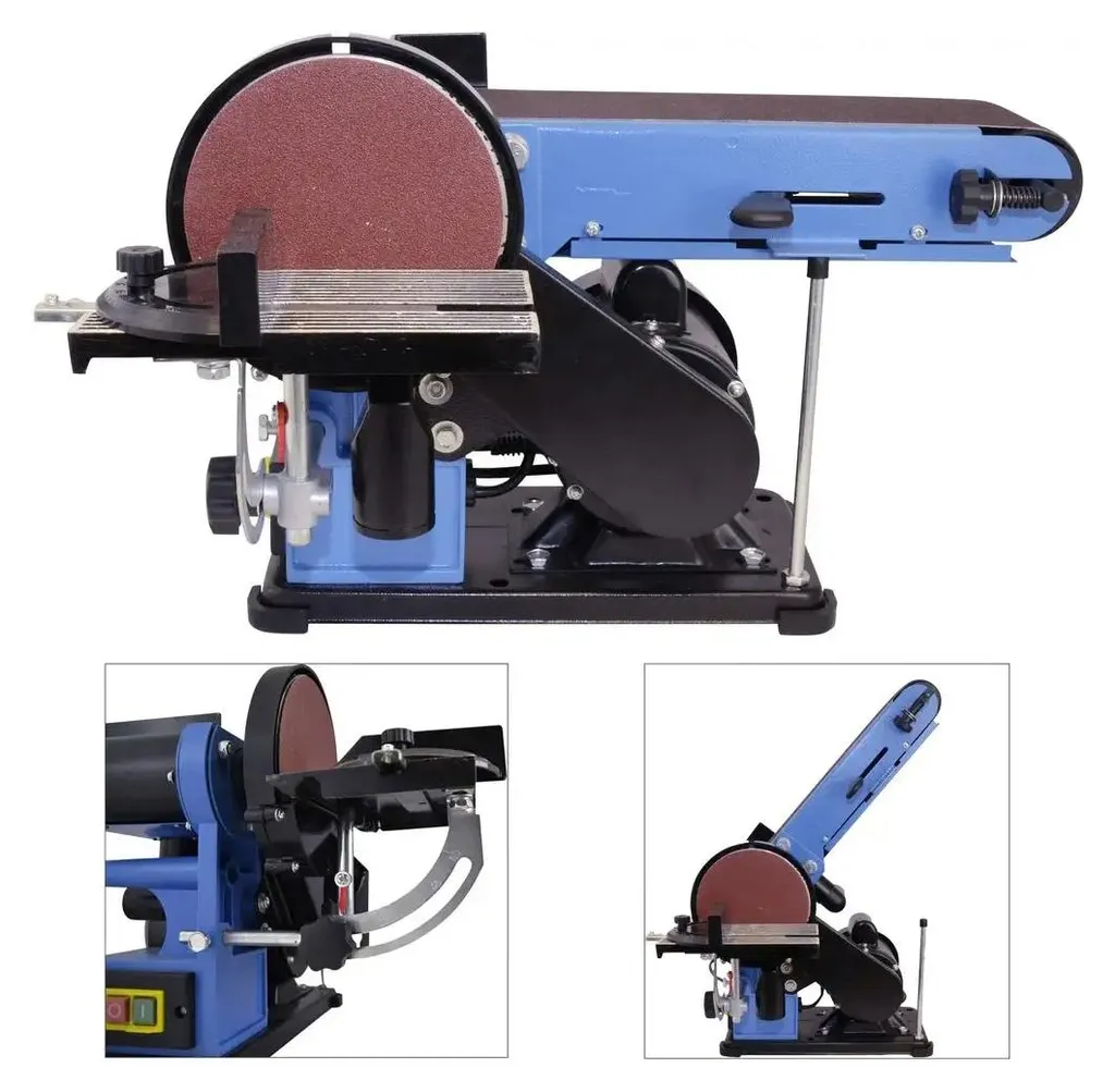 Ponceuse stationnaire combinée à bande et disque 350W Güde GBTS 400