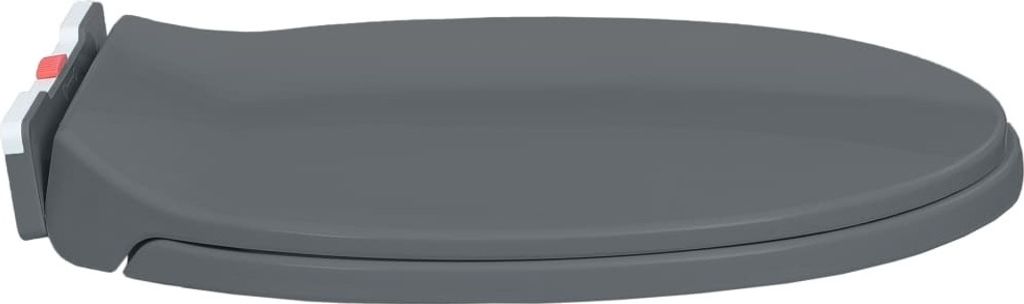 vidaXL Toilettensitz mit Absenkautomatik Quick-Release Grau Produktbild 4