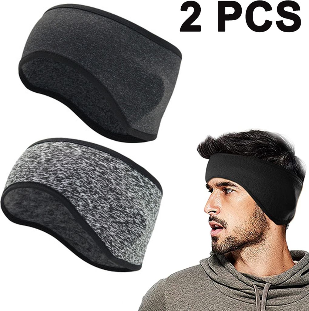 2er Pack Winter Stirnband Sport Ohrenwärmer Stirnbänder Produktbild 