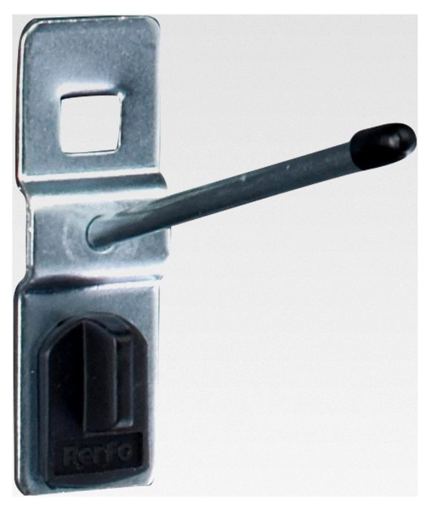 perfo Haltestift, 5 Stück mit Einzelaufnahme für perfo Lochplatten, 75 mm lang