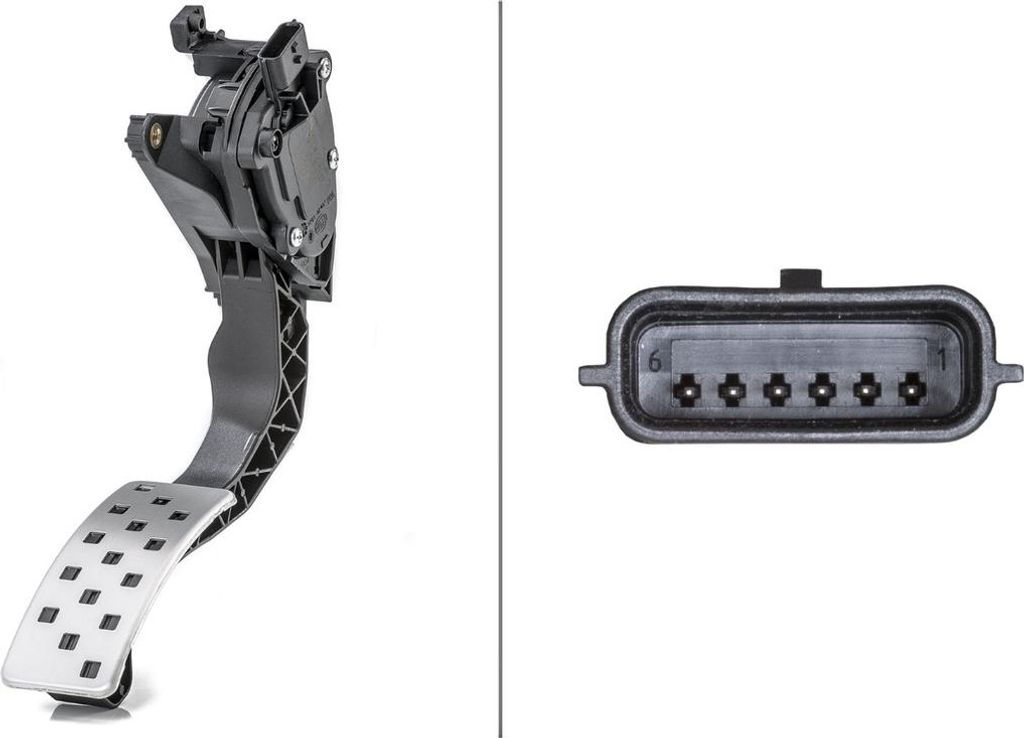 Sensor Fahrpedalstellung nicht Doppelkupplung 6-polig HELLA für u.a. DACIA LOGAN