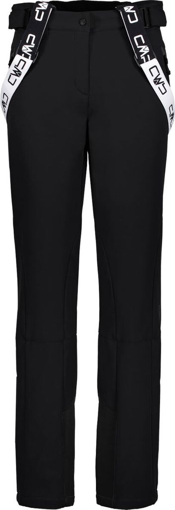 Cmp Woman Softshell Ski Salopette Nero Nero 21