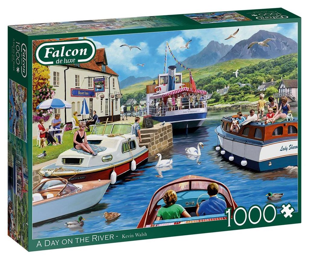 Falcon - Puzzle Kevin Walsh: A Day on the River - 1000 dielov