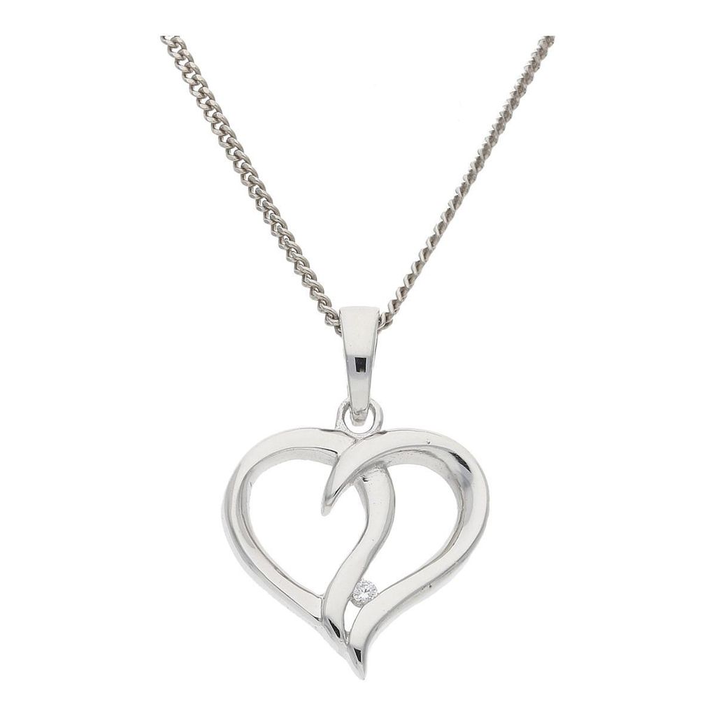 Kettenanhänger Silber 925 Zirkonia Herz JL10-02-2879 JuwelmaLux